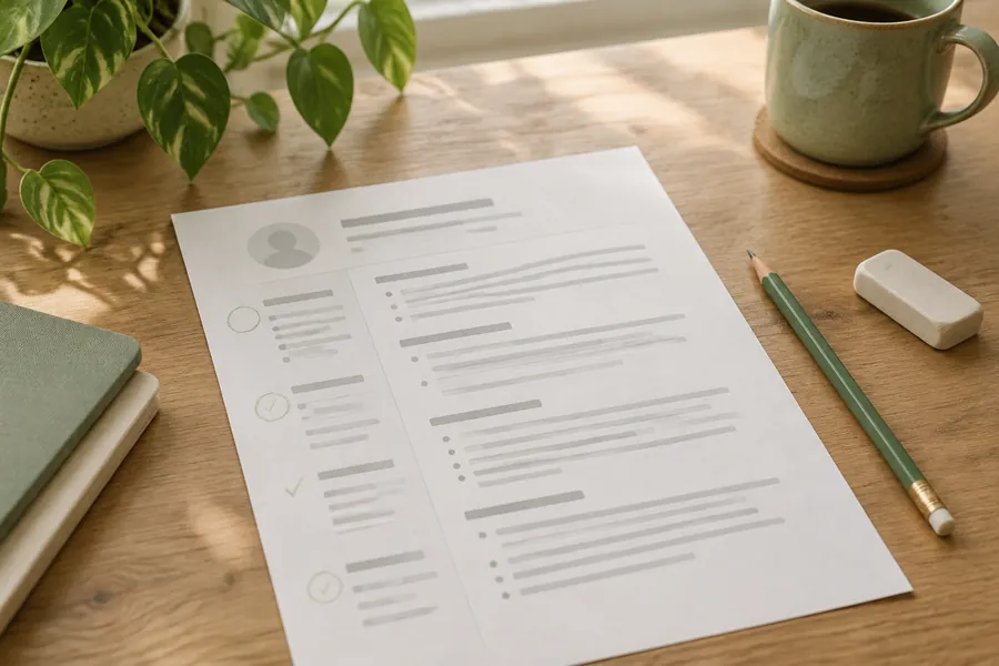 Illustrative CV workspace