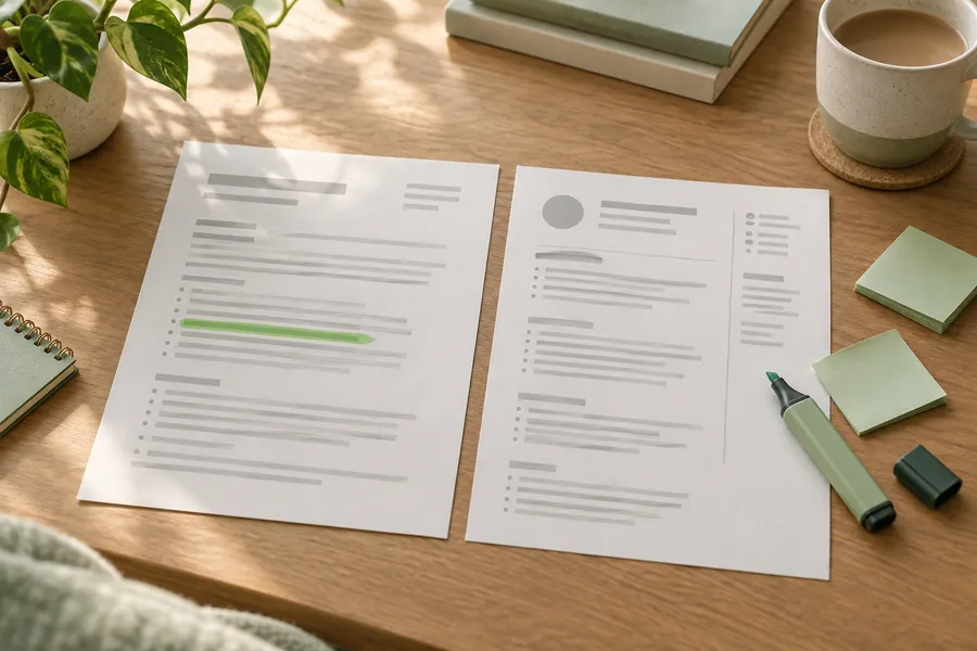 Illustrative CV workspace